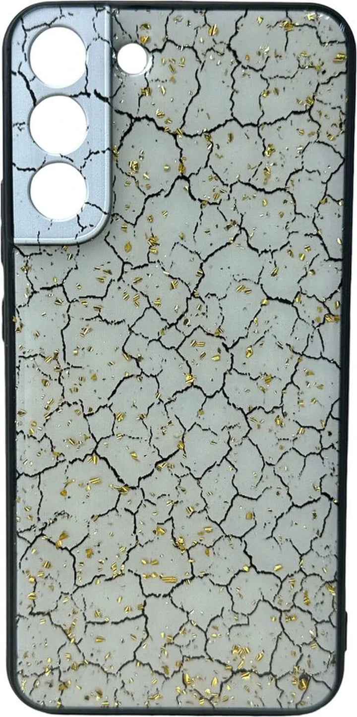 Samsung Galaxy S22 Plus Hoesjes – Siliconen Backcover – Print Design – Schokbestendig – Gebroken Wit-Ilumina Benelux