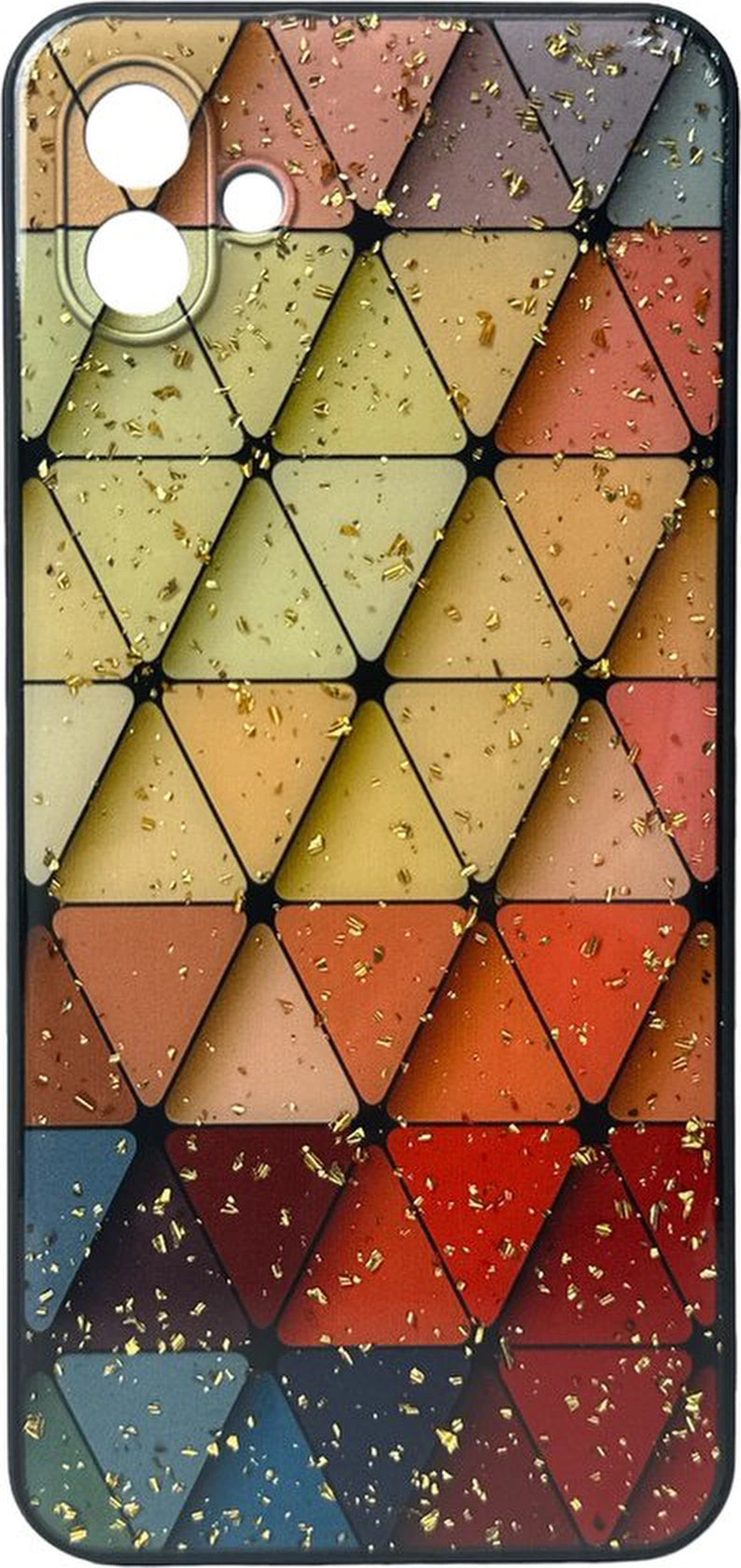 Silicone Hoesje Print - Backcover - Geschikt voor Samsung Galaxy A04 - Marmer Triangle