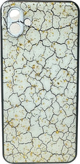 Silicone Hoesje Print - Backcover - Geschikt voor Samsung Galaxy A04 - Gebroken Wit