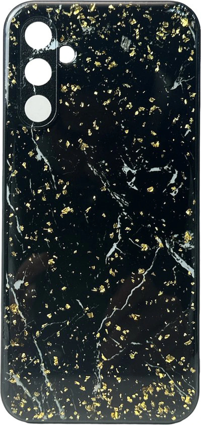 Silicone Hoesje Print - Backcover - Geschikt voor Samsung Galaxy A34 5G - Marmer Zwart