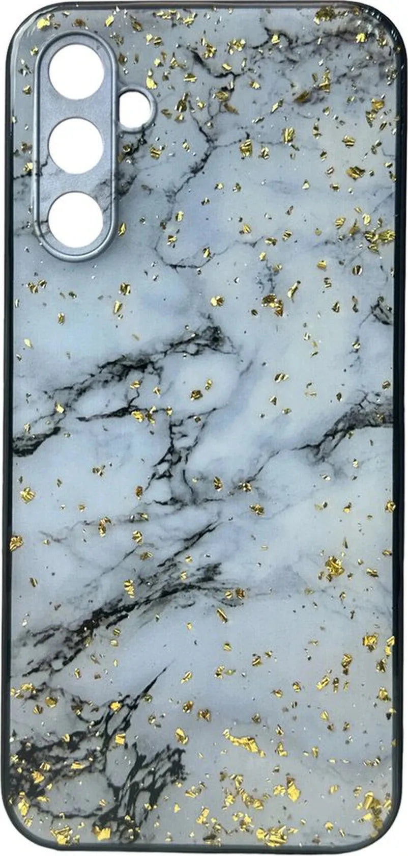 Samsung Galaxy A34 5G Hoesjes – Siliconen Backcover – Marmer Print – Slank Design – Wit-Ilumina Benelux