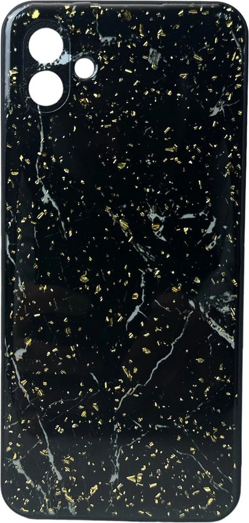 Silicone Hoesje Print - Backcover - Geschikt voor Samsung Galaxy A04 - Marmer Zwart