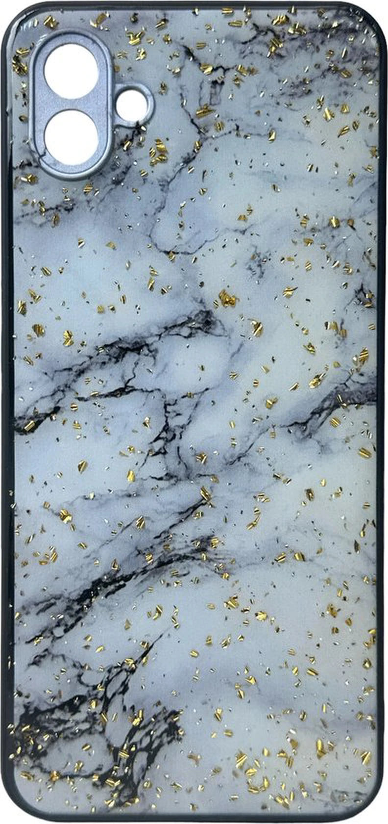 Silicone Hoesje Print - Backcover - Geschikt voor Samsung Galaxy A04 - Marmer Wit