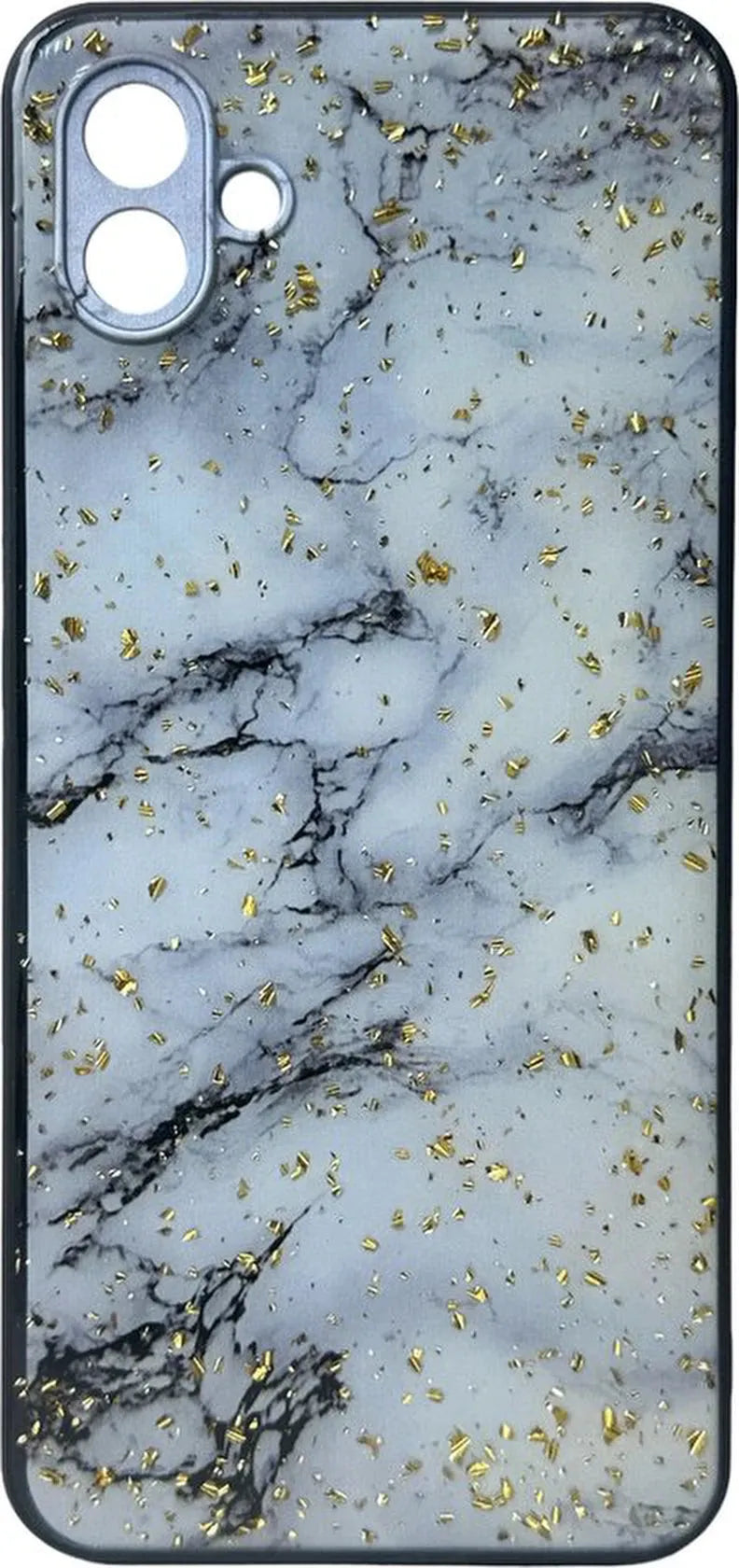 Samsung Galaxy A04 Hoesjes – Siliconen Backcover – Marmer Print – Wit-Ilumina Benelux