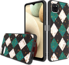 Samsung Galaxy A22 4G Hoesjes – Siliconen Backcover – Marmer Print – Groen