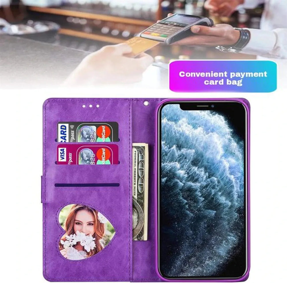 iPhone 11 Pro Hoesjes – Glitter Portemonnee Hoes – Rits & Koord – Paars-Ilumina Benelux