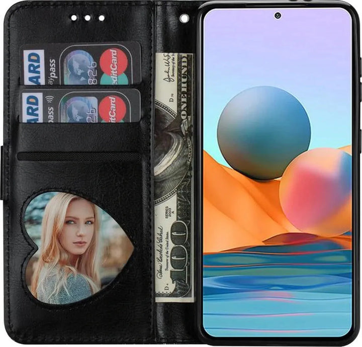 Samsung Galaxy S23 Plus Hoesjes – Glitter Portemonnee Hoes – Rits & Koord – Pasjeshouder – Zwart-Ilumina Benelux