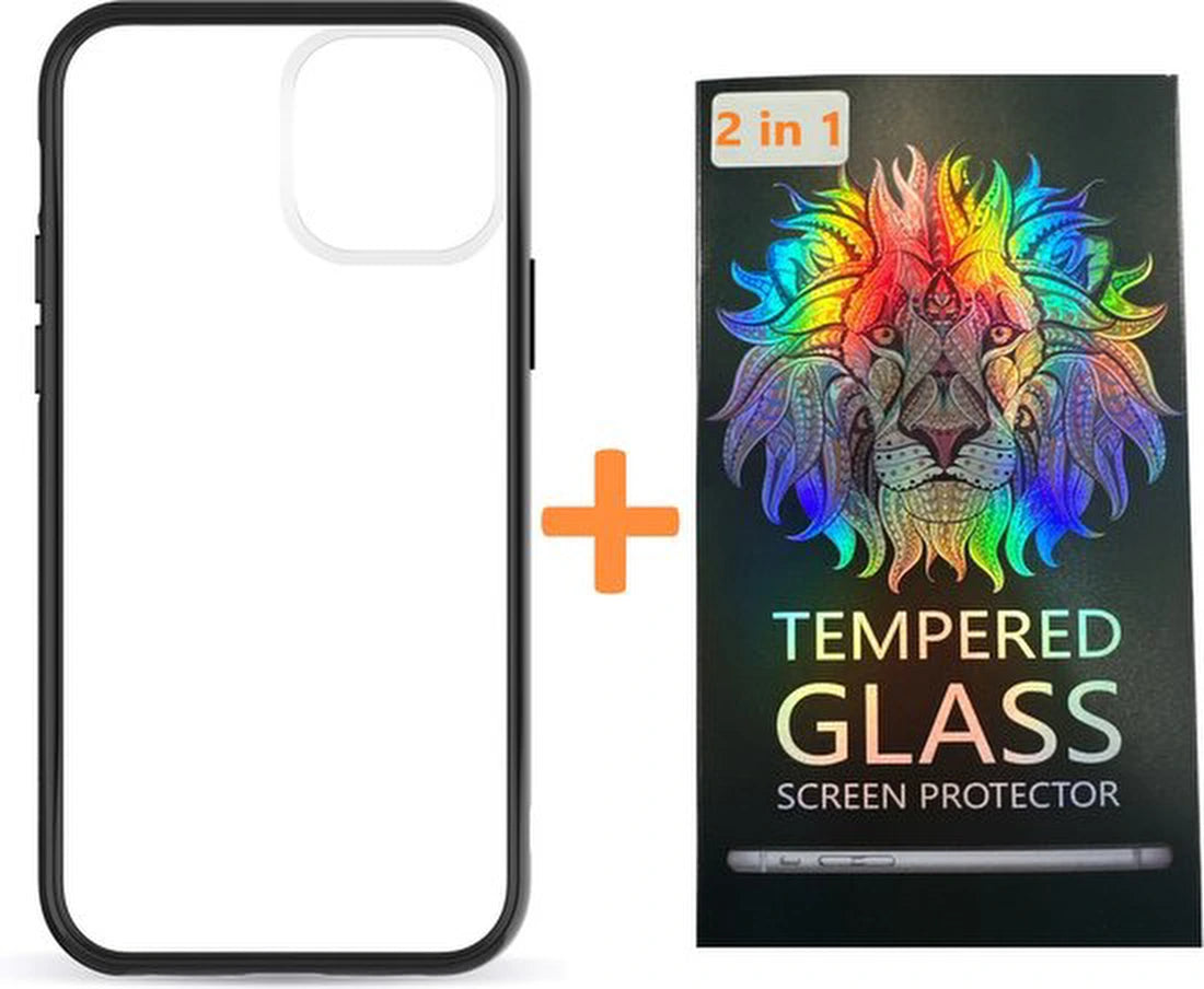 Magnetische Backcover Bescherming Hoesje Geschikt voor: Samsung Galaxy A71 4G & 5G - + 2x Gehard Glas Screenprotector - Metalen Frame Cover