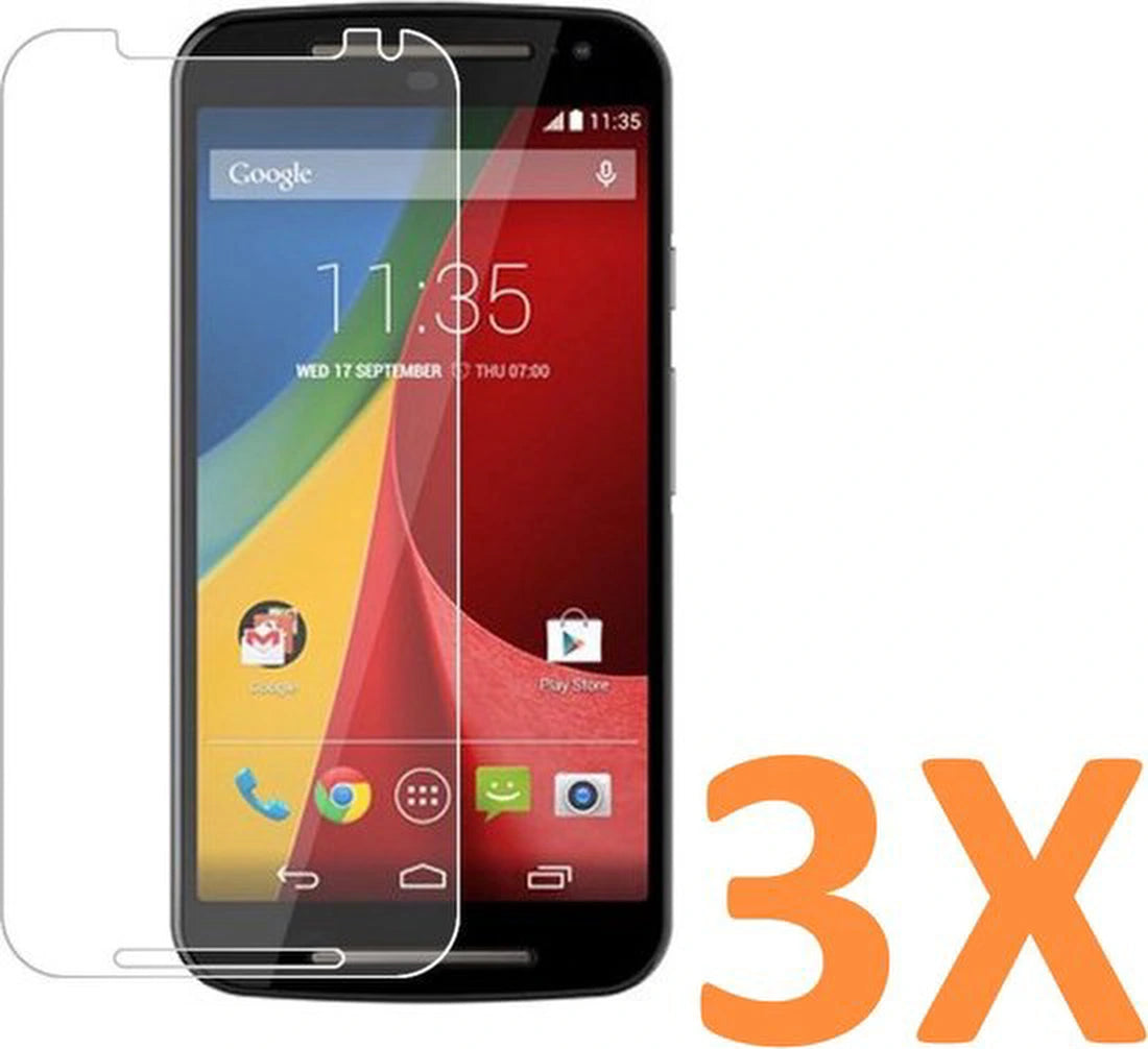 Screenprotector - Geschikt voor Motorola MOTO G3 - 9H Glas (3-Pack)