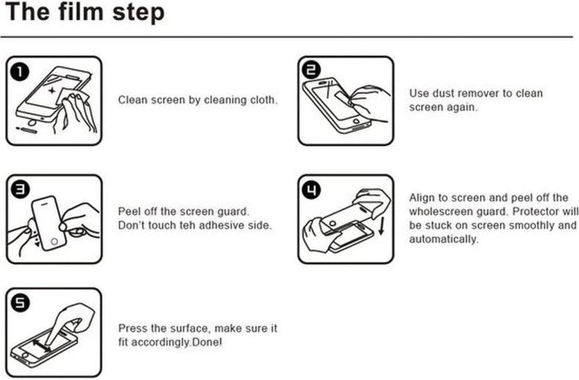 Full Cover Screenprotector - Geschikt voor Motorola Moto E7 - 9H Glas (2-Pack)