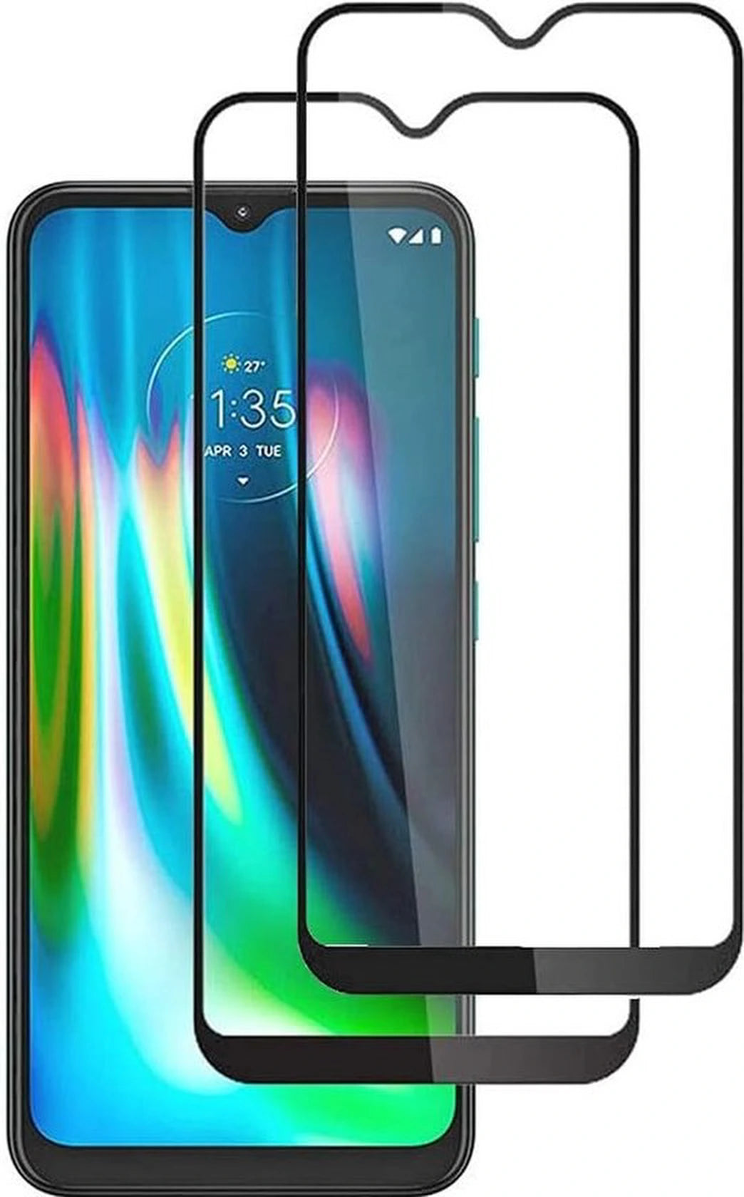 Screenprotector – Geschikt voor Motorola Moto E7 – Full Cover – Gehard Glas 9H – Anti-kras – Transparant – 3-Pack