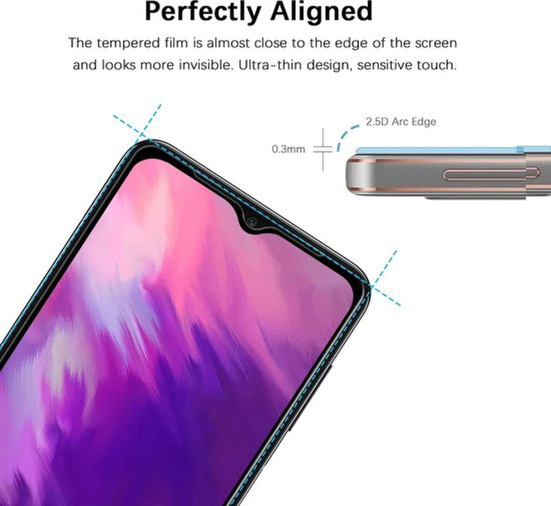 Full Cover Screenprotector - Geschikt voor Motorola Moto E13 - 9H Glas (2-Pack)