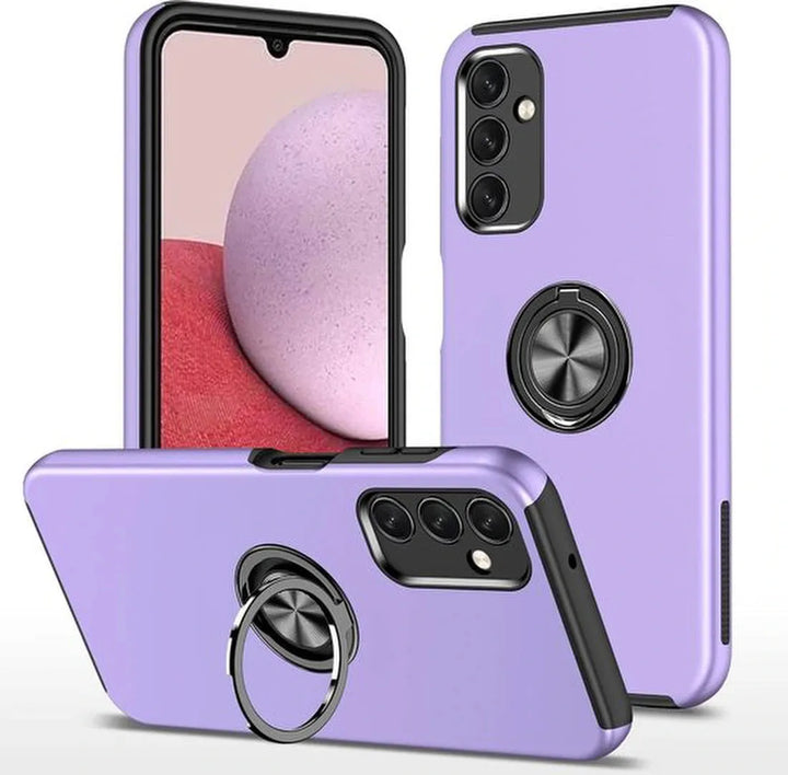 Samsung Galaxy A73 5G Hoesjes – Harde Backcover met Vingerring – Anti-drop – Paars-Ilumina Benelux