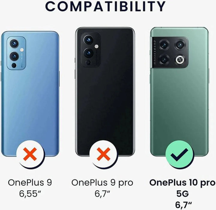 OnePlus 10 Pro 5G Hoesjes – Siliconen Backcover – Soft Silicone – Schokbestendig – Zwart-Ilumina Benelux