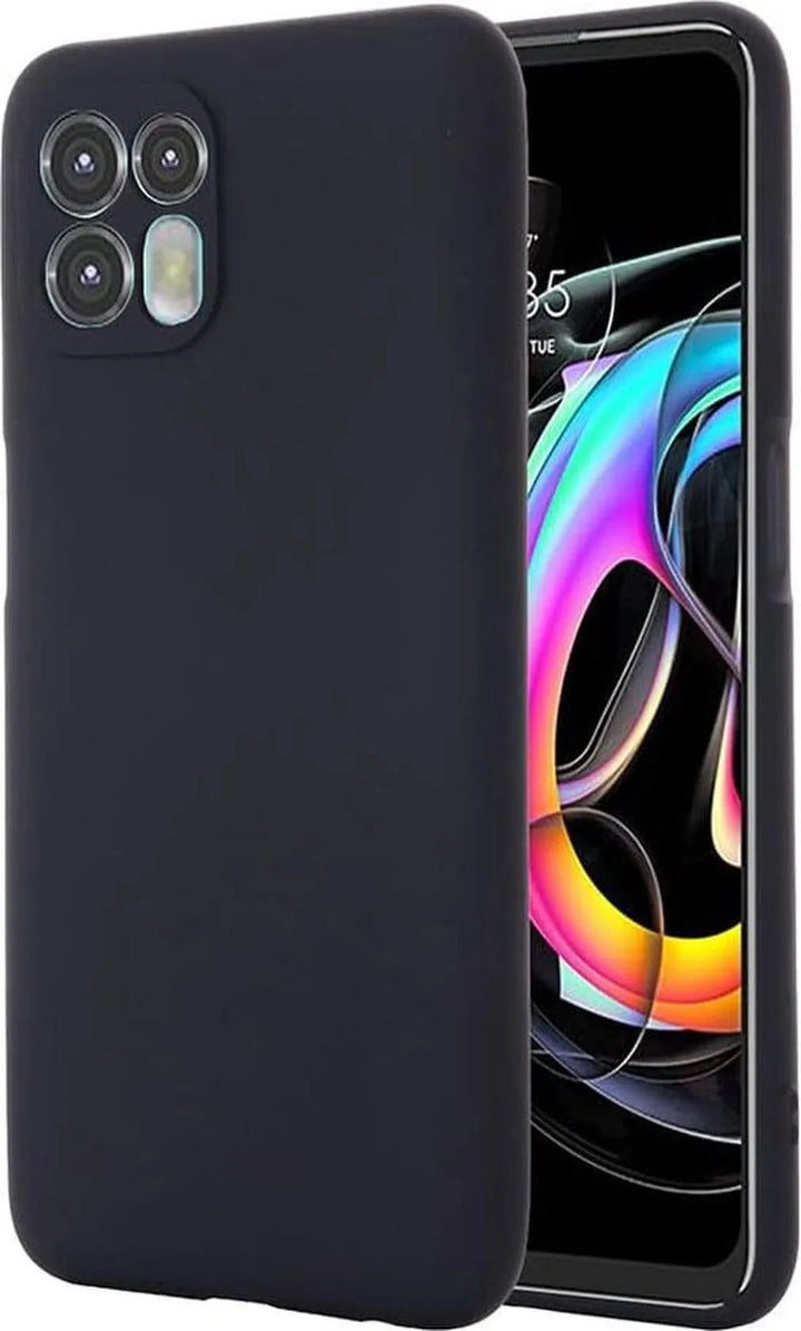 Motorola Edge 20 Lite Hoesjes – Siliconen Backcover – Schokbestendig – Zwart-Ilumina Benelux