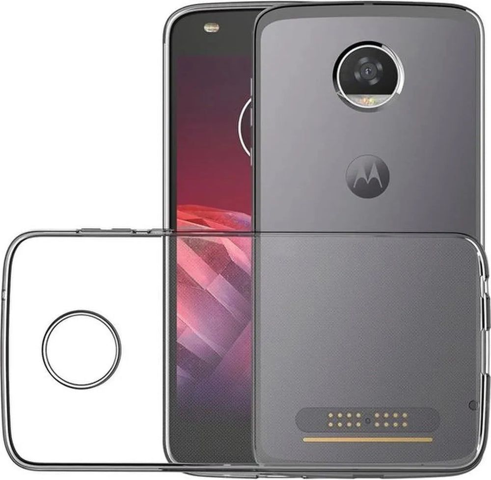 Motorola Moto Z2 Play Hoesjes – Soft TPU Siliconen Backcover – Schokbestendig – Transparant-Ilumina Benelux