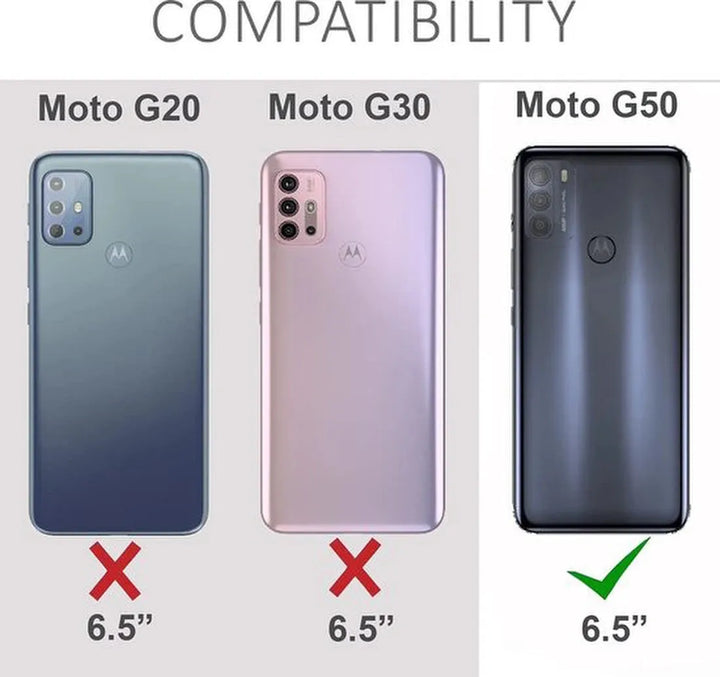 Motorola Moto G50 Hoesjes – Siliconen Backcover – Soft Silicone – Schokbestendig – Zwart-Ilumina Benelux