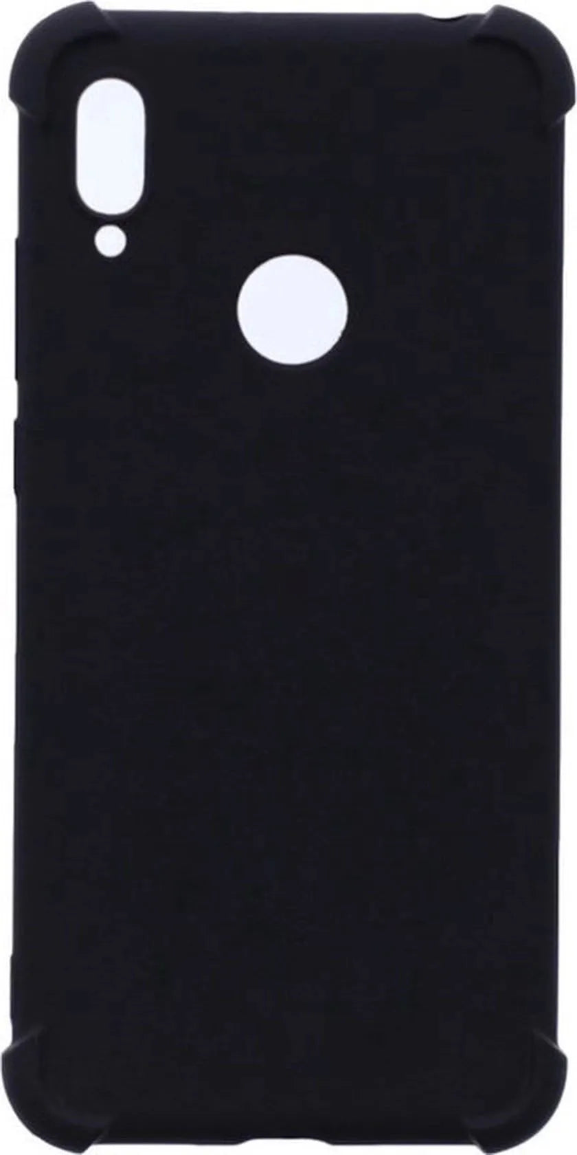 Motorola Moto E6 Plus Hoesjes – Siliconen Backcover – Flexibel – Schokbestendig – Zwart-Ilumina Benelux