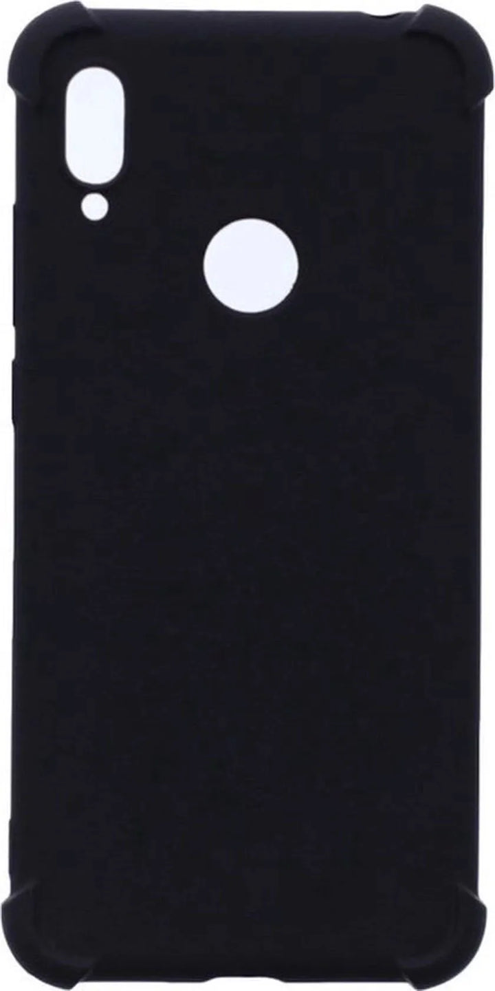 Motorola Moto E6 Plus Hoesjes – Siliconen Backcover – Flexibel – Schokbestendig – Zwart-Ilumina Benelux