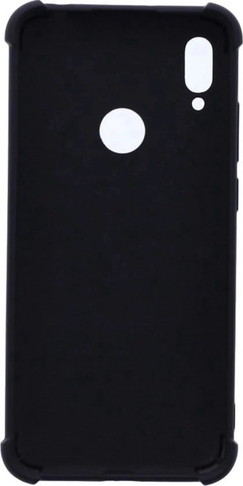 Motorola Moto E6 Plus Hoesjes – Siliconen Backcover – Flexibel – Schokbestendig – Zwart-Ilumina Benelux
