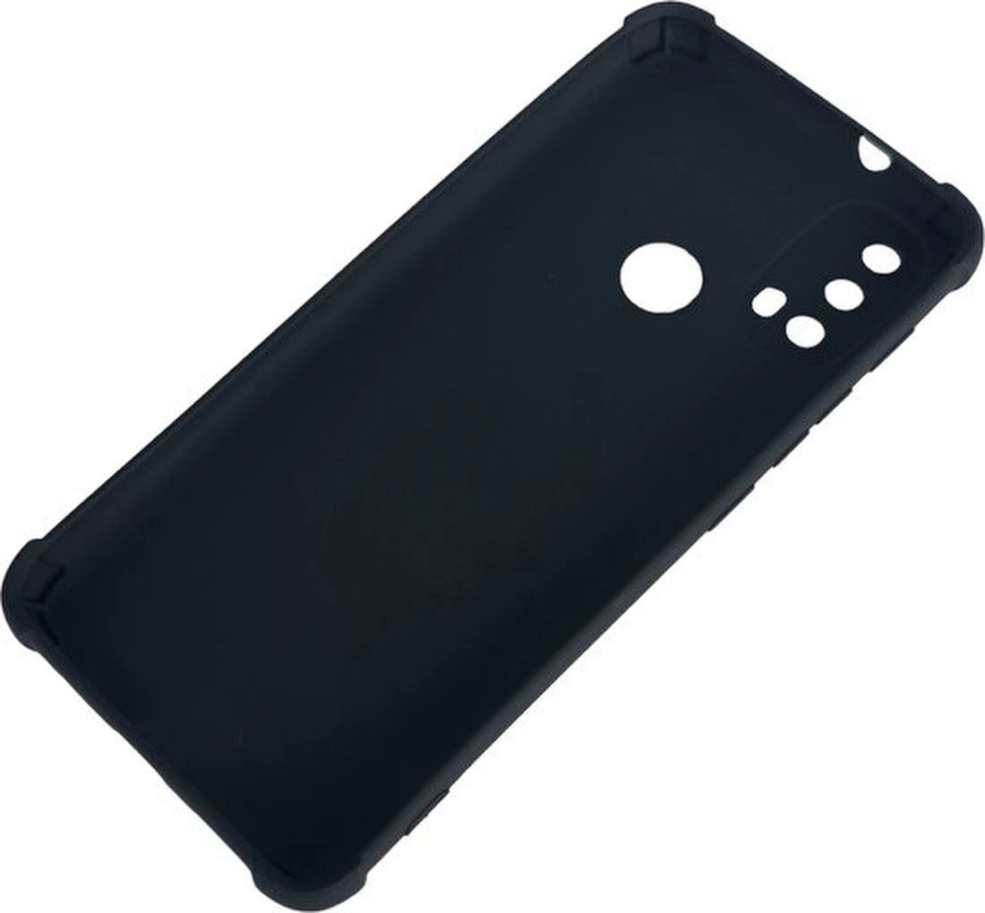 Shockproof Flexibele achterkant Silicone hoesje Zwart Geschikt voor: Motorola Moto E20/E30/E40