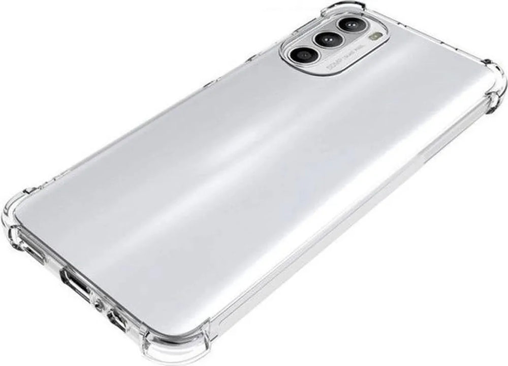 Motorola Moto G82 5G Hoesjes – Siliconen Backcover – Schokbestendig – Transparant – Incl. 2x Screenprotector-Ilumina Benelux