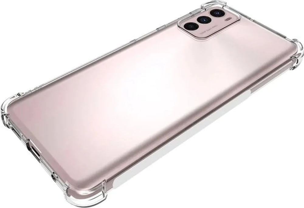 Motorola Moto G42 Hoesjes – Siliconen Backcover – Schokbestendig – Transparant – 2x Screenprotector-Ilumina Benelux