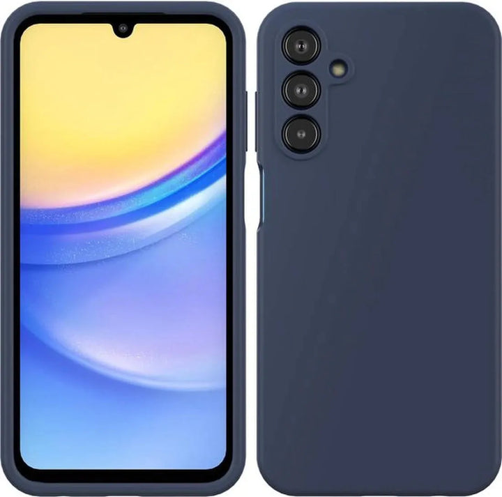 Samsung Galaxy A15 Hoesjes – Liquid Siliconen Backcover – Soft Touch – Flexibel – Blauw-Ilumina Benelux