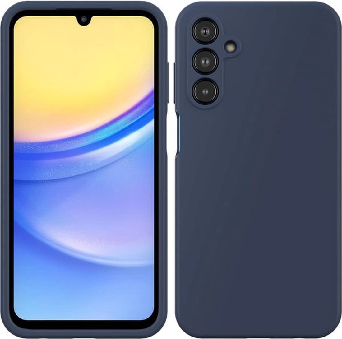Samsung Galaxy A25 5G Hoesjes – Liquid Siliconen Backcover – Soft Touch – Flexibel – Blauw