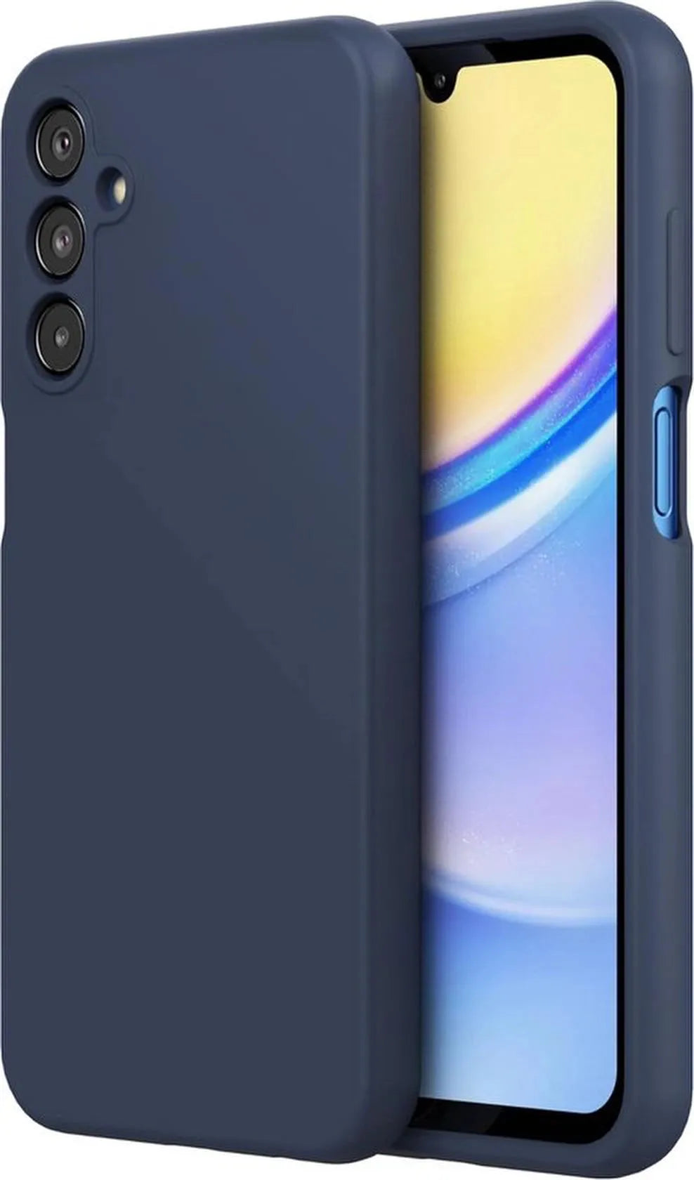 Samsung Galaxy A25 5G Hoesjes – Liquid Siliconen Backcover – Soft Touch – Flexibel – Blauw-Ilumina Benelux