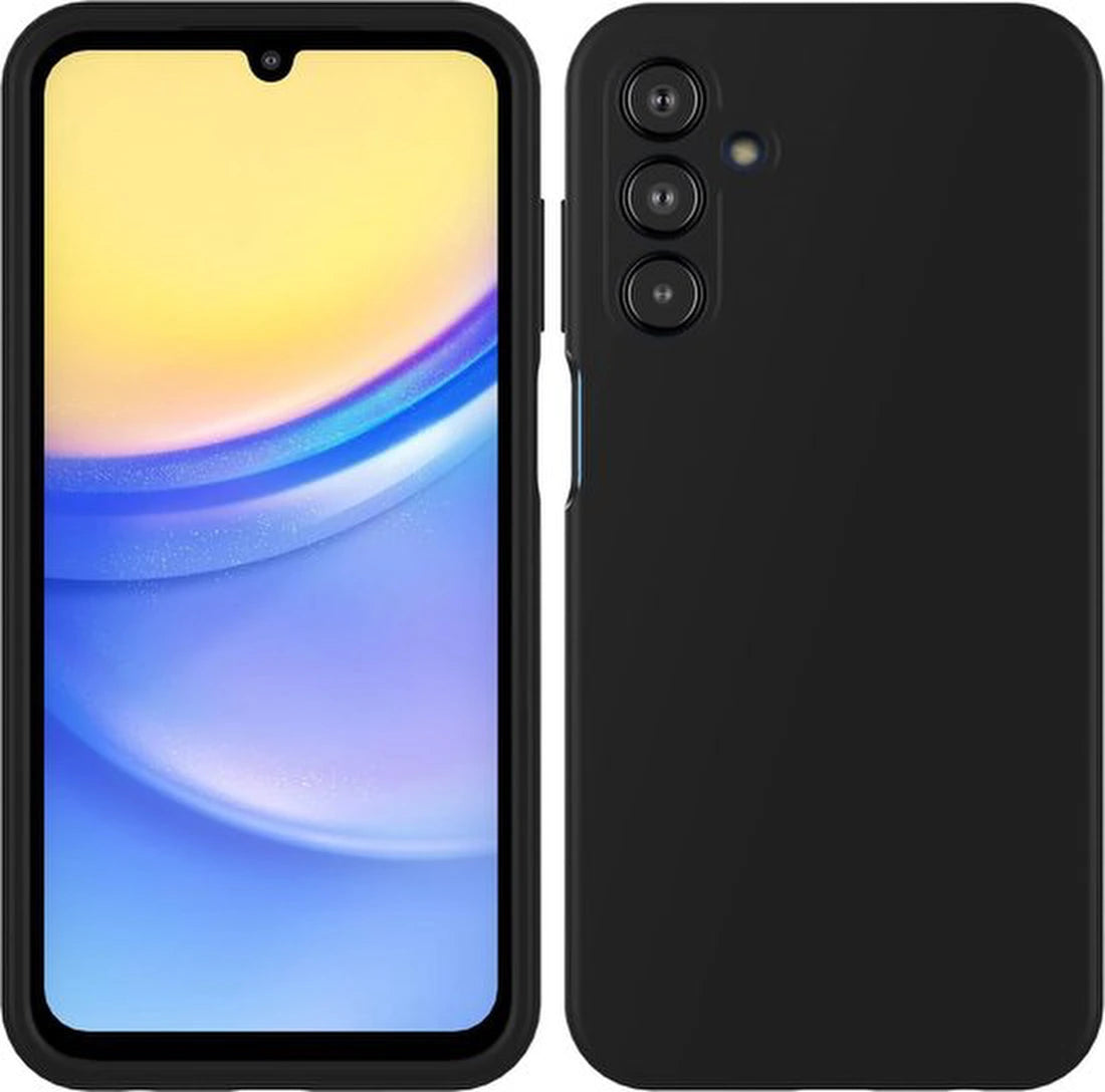 Liquid Silicone hoesje Geschikt voor: Samsung Galaxy A34 4G & 5G Soft Touch Flexible - Zwart