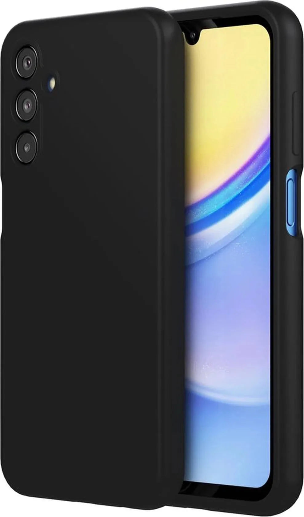 Samsung Galaxy A34 Hoesjes – Liquid Siliconen Backcover – Soft Touch Flexibel – Zwart-Ilumina Benelux