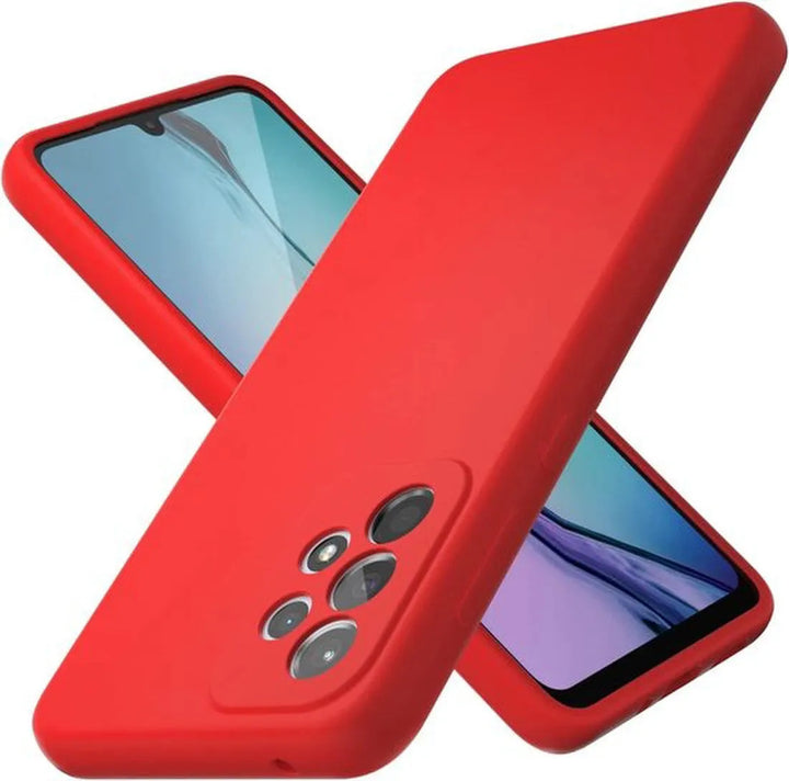 Samsung Galaxy A53 Hoesjes – Liquid Siliconen Backcover – Soft Touch – Flexibel – Rood-Ilumina Benelux