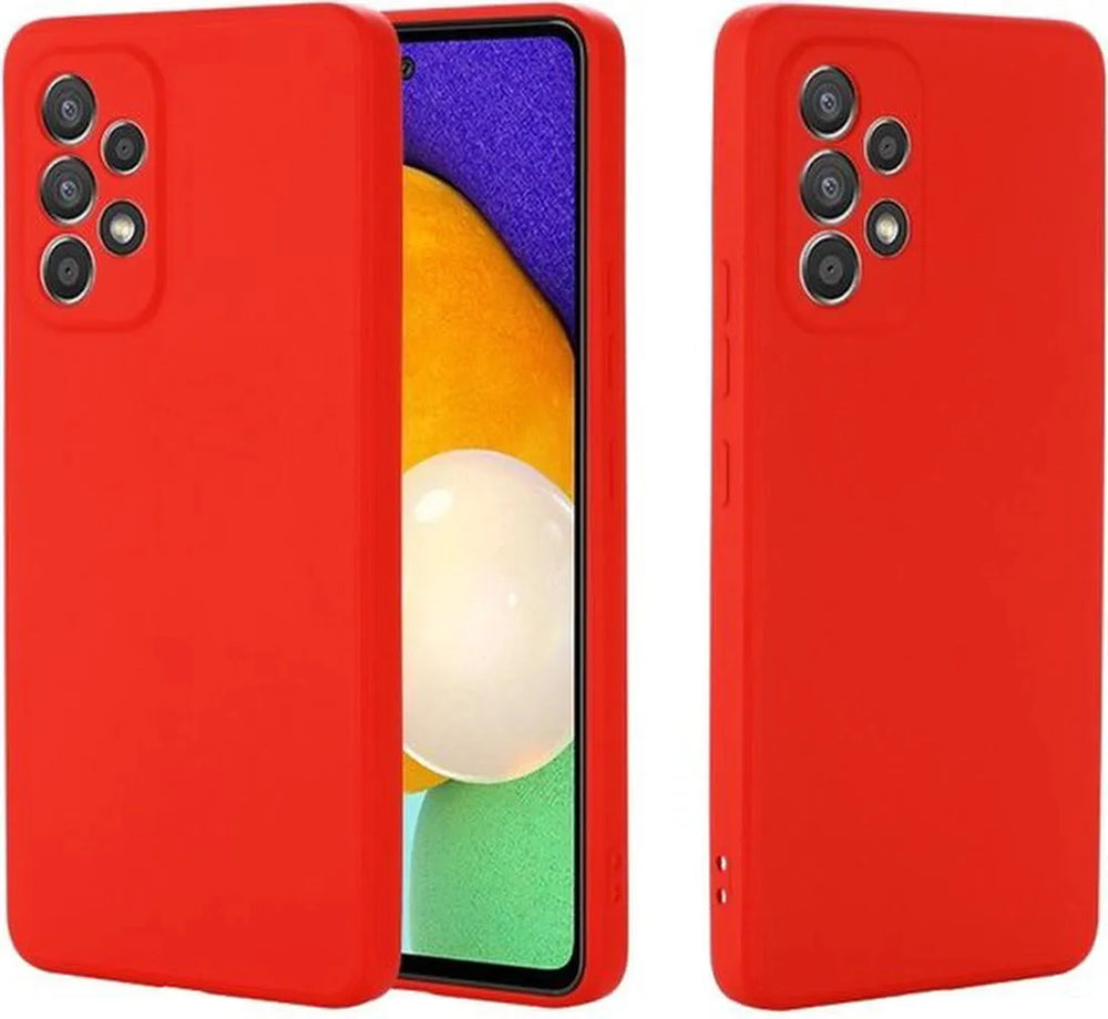 Samsung Galaxy A53 Hoesjes – Liquid Siliconen Backcover – Soft Touch – Flexibel – Rood-Ilumina Benelux