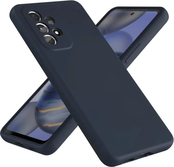 Samsung Galaxy A53 Hoesjes – Liquid Siliconen Backcover – Soft Touch – Flexibel – Blauw-Ilumina Benelux