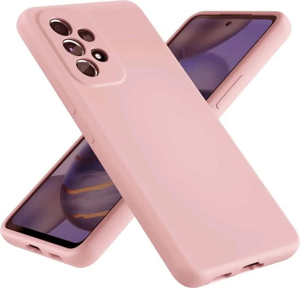 Samsung Galaxy A53 Hoesjes – Liquid Siliconen Backcover – Soft Touch – Flexibel – Roze-Ilumina Benelux
