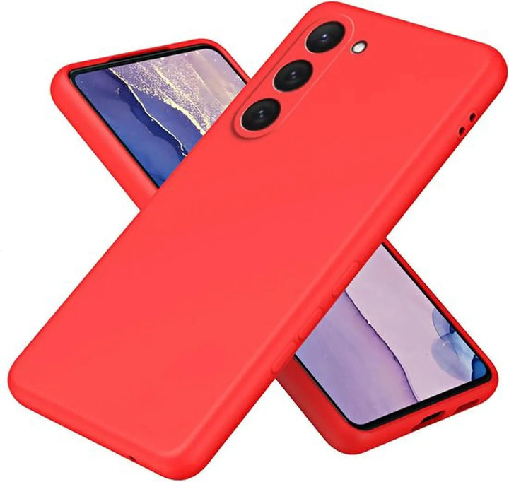 Samsung Galaxy S23 FE Hoesjes – Liquid Siliconen Backcover – Soft Touch – Flexibel – Rood-Ilumina Benelux