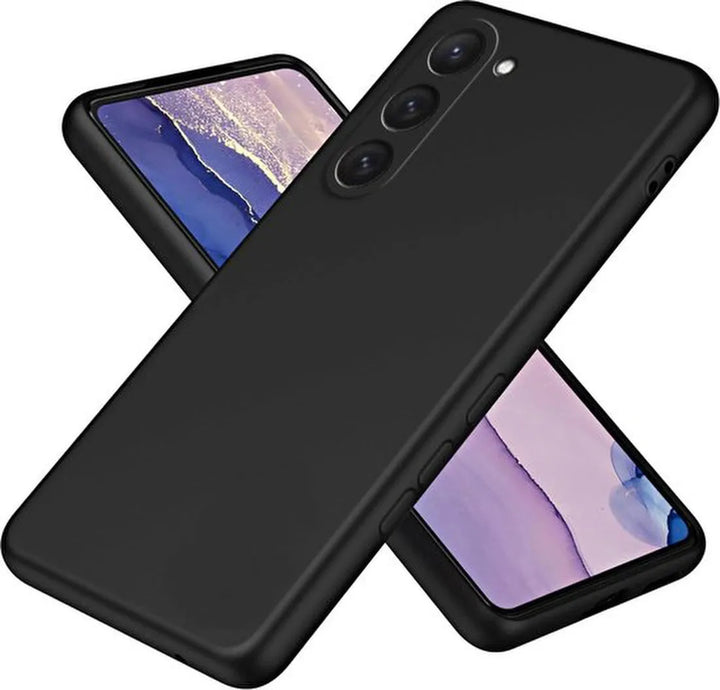 Samsung Galaxy S23 Hoesjes – Liquid Siliconen Backcover – Soft Touch – Flexibel – Zwart-Ilumina Benelux