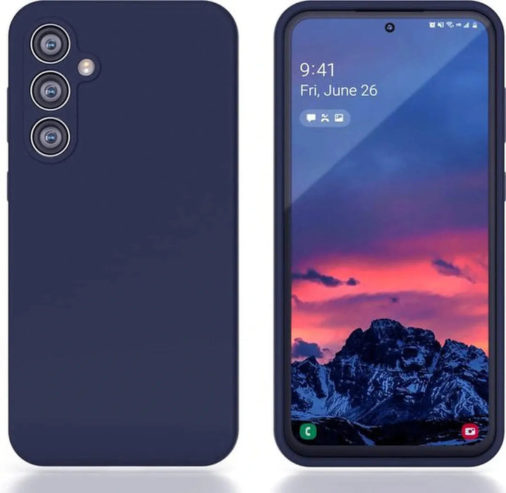 Samsung Galaxy S23 Plus Hoesjes – Liquid Siliconen Backcover – Soft Touch – Flexibel – Blauw-Ilumina Benelux