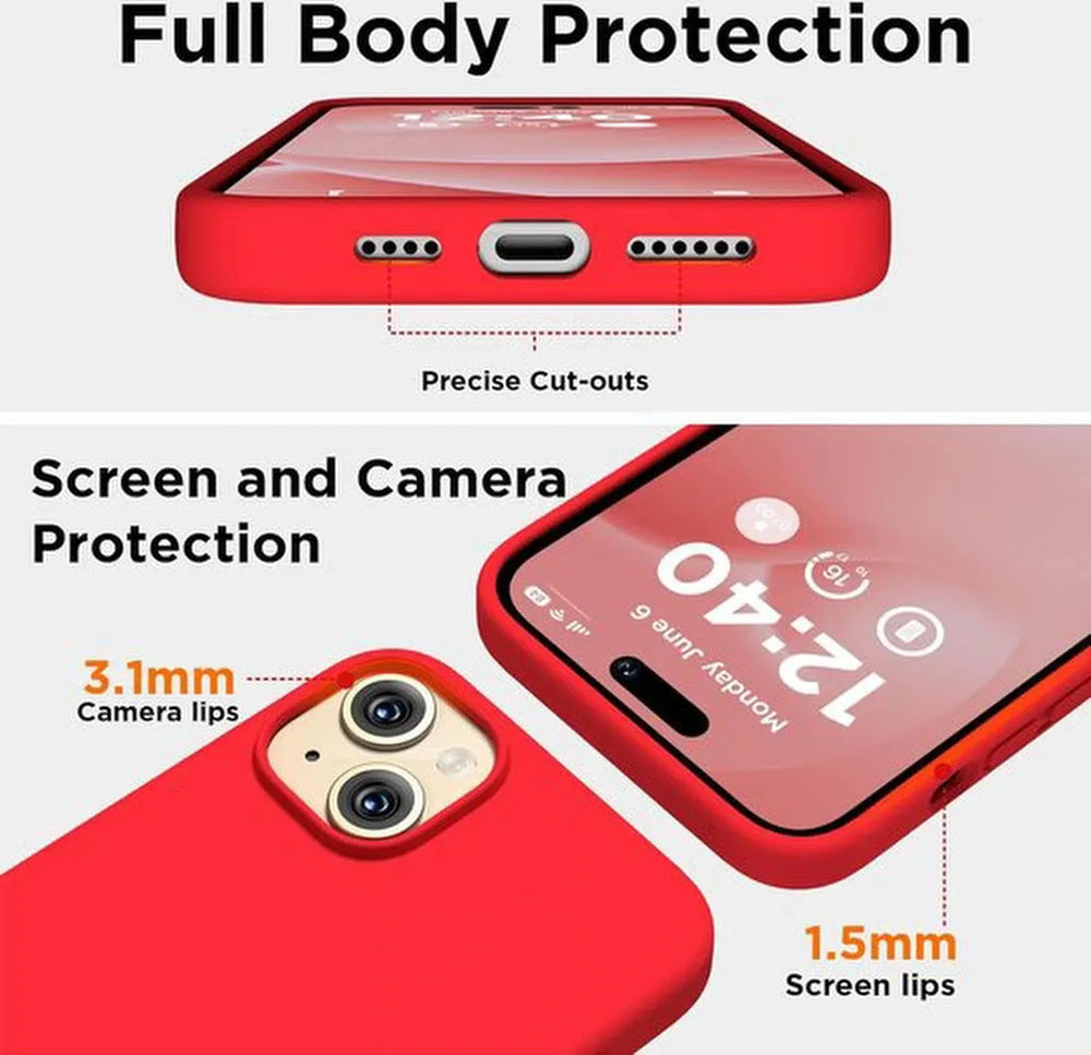 iPhone 15 Plus Hoesjes – Liquid Silicone Backcover – Flexibel TPU – Schokbestendig – Paars-Ilumina Benelux