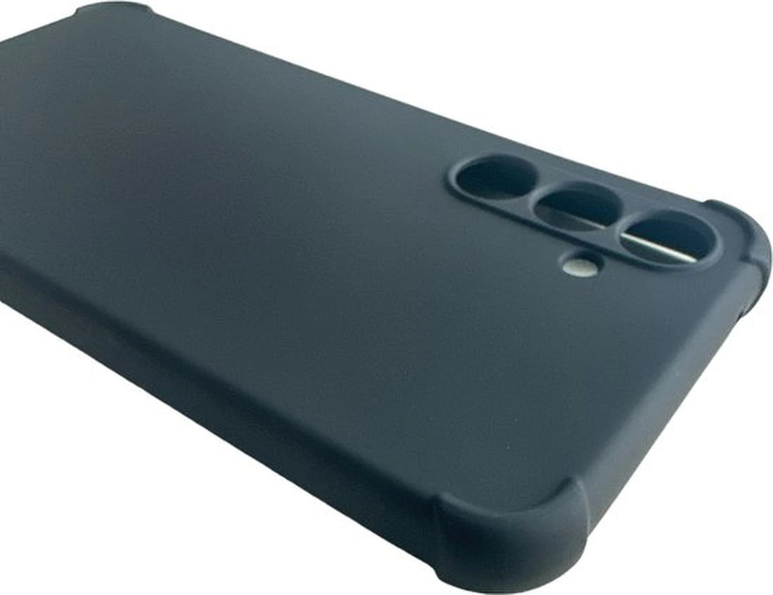 Shockproof Flexibele achterkant Silicone hoesje zwart Geschikt voor: Samsung Galaxy A05