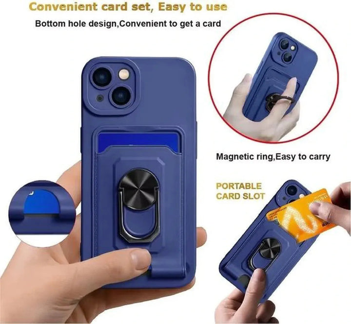 iPhone 11 Hoesjes – Crossbody Siliconen Backcover – Koord – Schokbestendig – Blauw-Ilumina Benelux