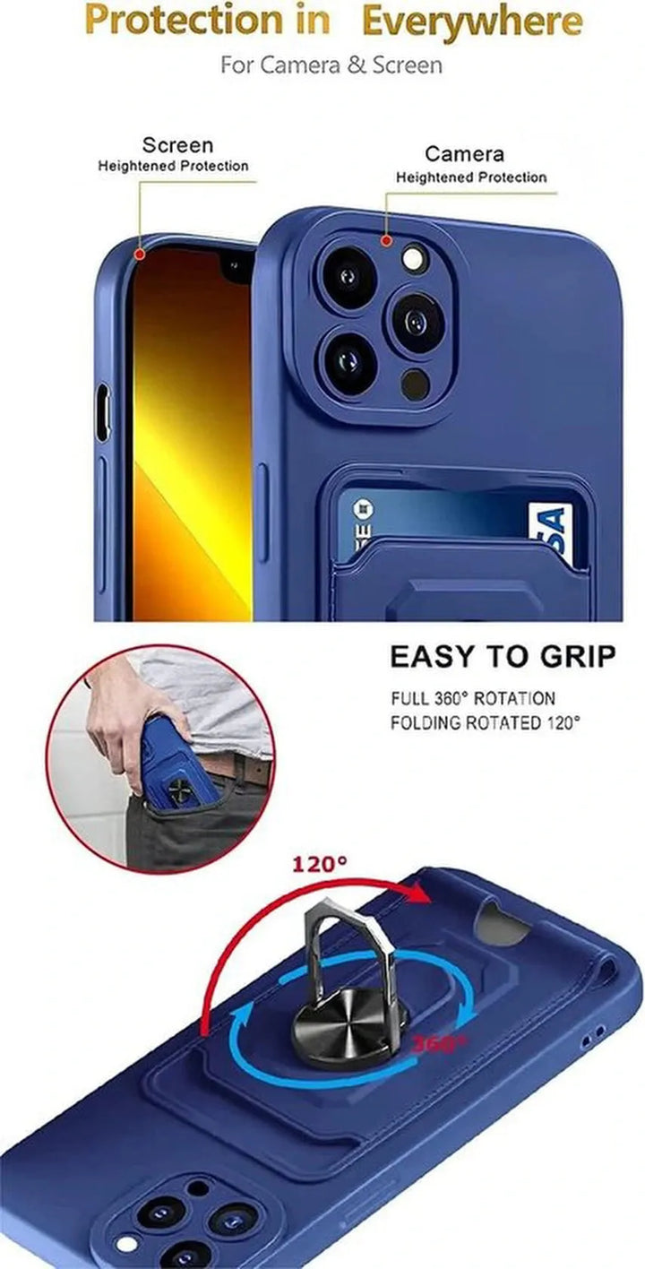 iPhone 12 Pro Hoesjes – Crossbody Siliconen Backcover met Koord – Schokbestendig – Blauw-Ilumina Benelux
