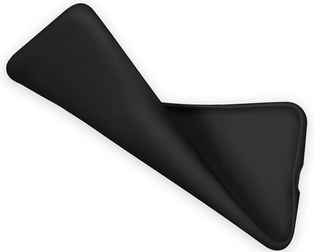 Shockproof Flexibele achterkant Silicone hoesje zwart Geschikt voor: Samsung Galaxy S24 Plus