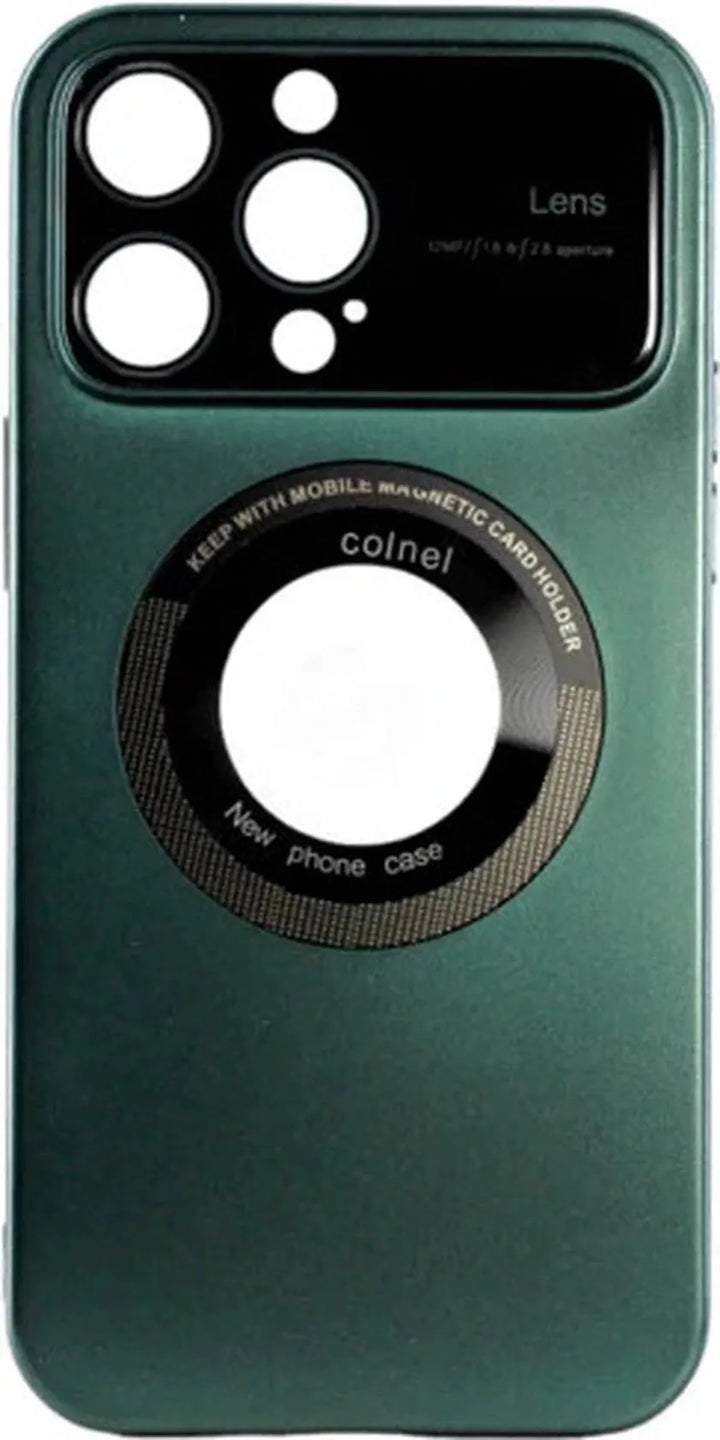 iPhone 15 Pro Hoesjes – MagSafe Compatibel Backcover – Camera Lens & Screenprotector – Groen-Ilumina Benelux
