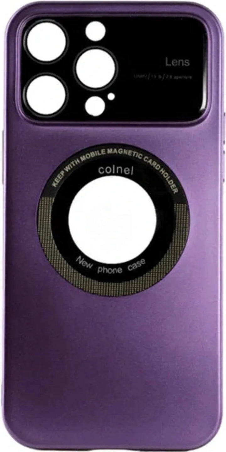 iPhone 15 Pro Max Hoesjes – MagSafe Backcover – Camera Lens & Screenprotector – Paars-Ilumina Benelux