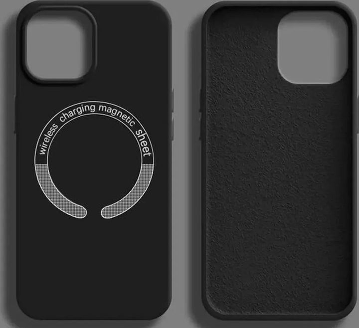 iPhone 12 Pro Max Hoesjes – Magnetische Liquid Silicone Backcover – MagSafe – Krasbestendig – Zwart-Ilumina Benelux