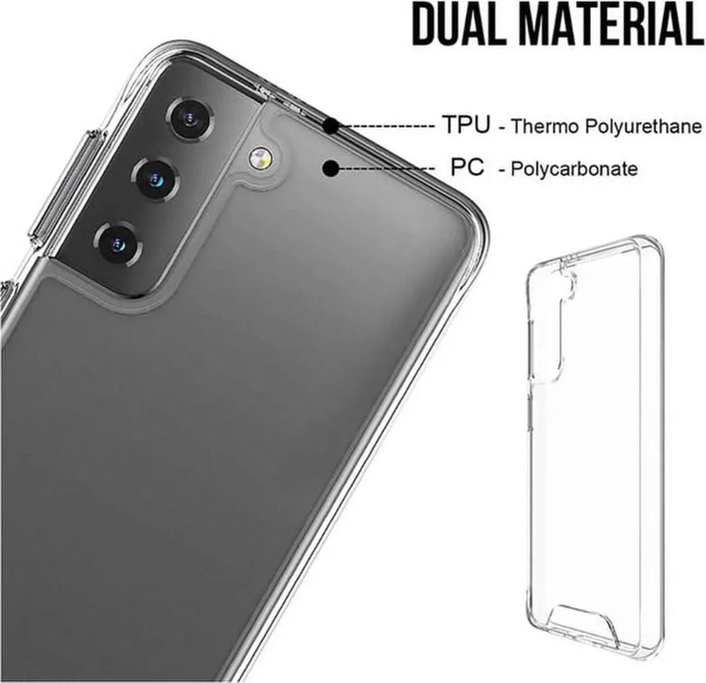 Samsung Galaxy S23 Plus Hoesjes – Siliconen Backcover – Military Grade Schokbestendig – Crystal Clear Transparant-Ilumina Benelux