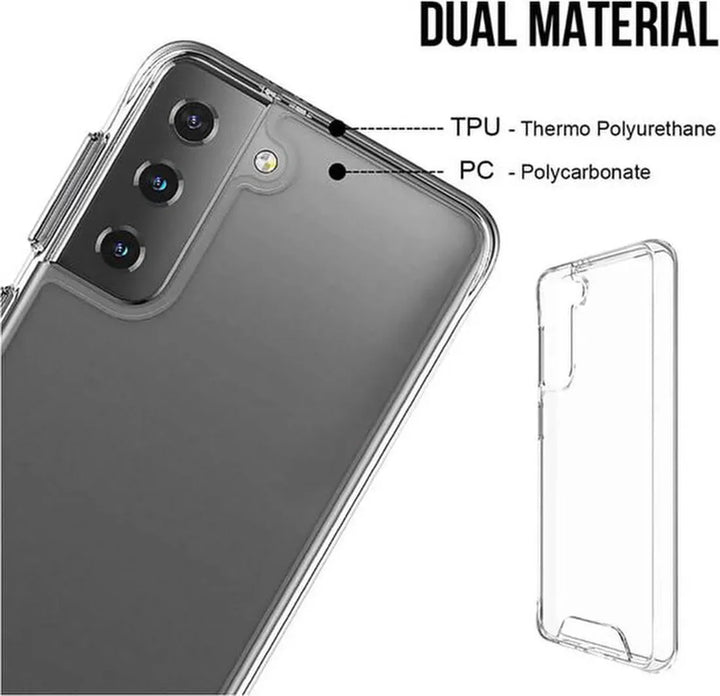 Samsung Galaxy S23 Plus Hoesjes – Siliconen Backcover – Military Grade Schokbestendig – Crystal Clear Transparant-Ilumina Benelux