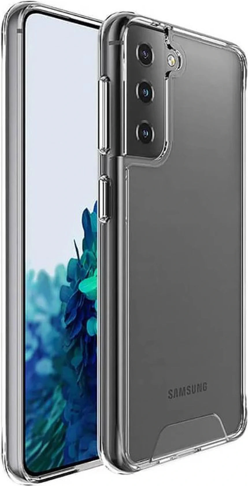 Military Grade Back Cover Siliconen Geschikt voor: Samsung Galaxy S22 Hoesje - Crystal Clear Case